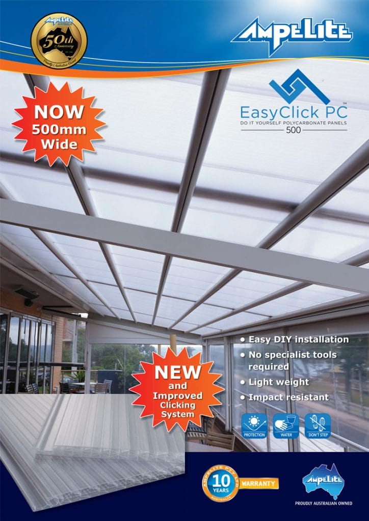 Easyclick PC 500 Polycarbonate Roof Panels
